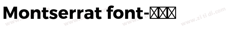 Montserrat font字体转换